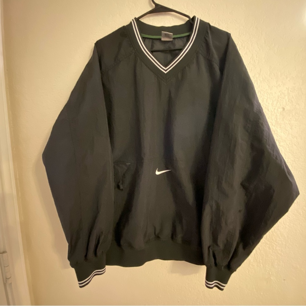 Vintage Nike Black Windbreaker pullover Jacket